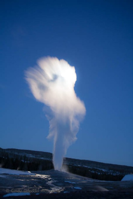 Moonlit Old Faithful