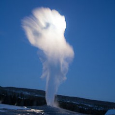 Moonlit Old Faithful
