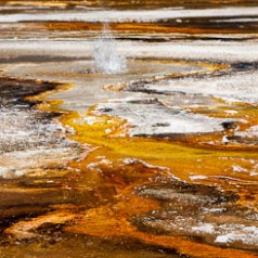 Black Sand Basin Abstract