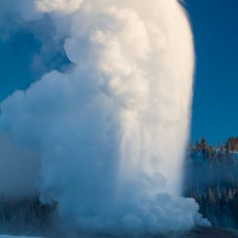 Old Faithful at Minus 25 Degrees